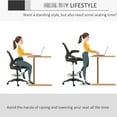 thumbnail image 4 of Adjustable Mesh Office Chair with Footrest Ring / Ideal for Sit - Stand Transitions, 4 of 5