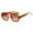 Rose Gold, variant on Classic Round Sunglasses For Women Men Shades Large Frame