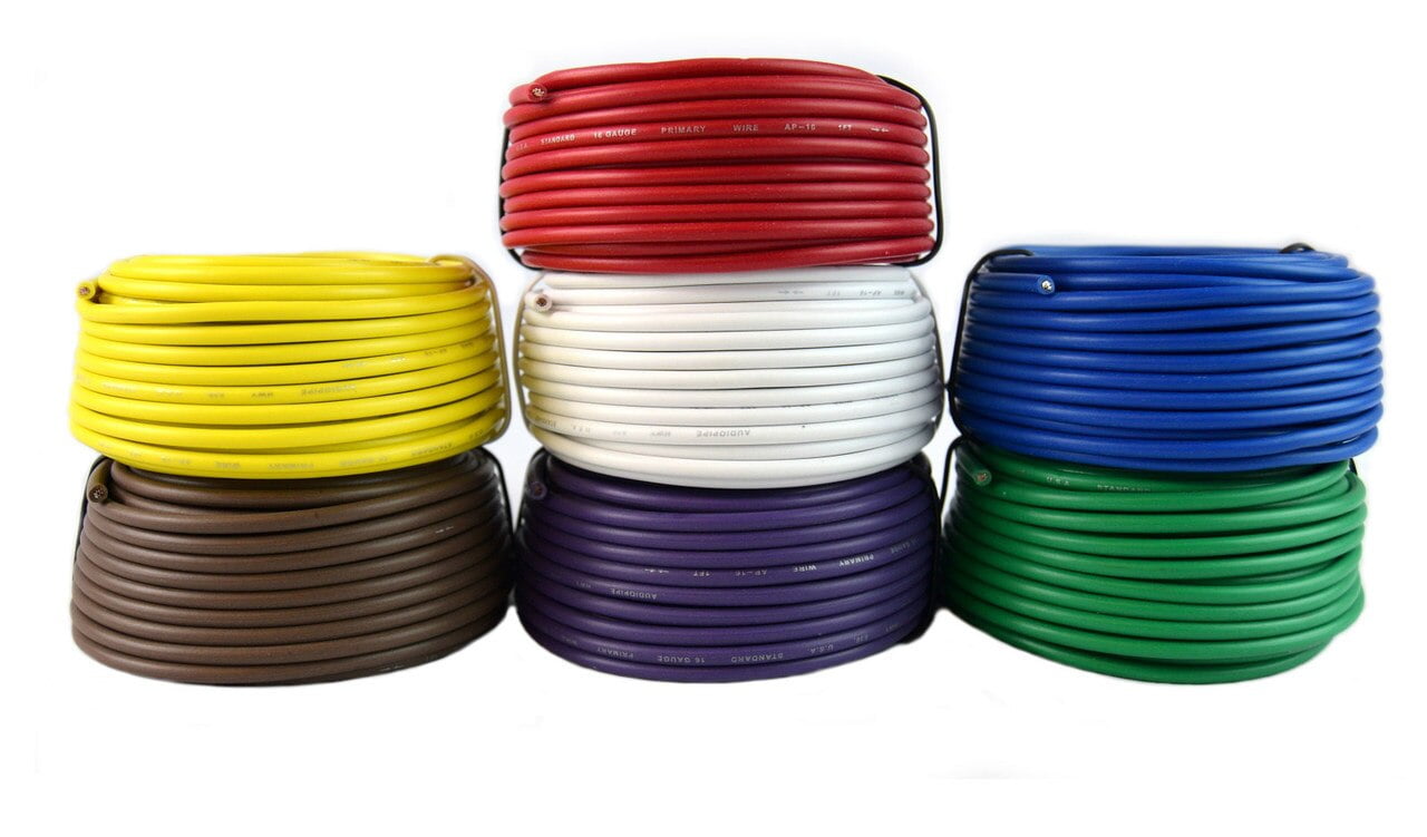 16 Gauge Trailer Light Cable Wiring Harness 25 Feet Each 7 Rolls 175