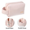 thumbnail image 3 of Unique Bargains Floral Makeup Bag Zipper Flower Cosmetic Pouch Pink, 3 of 7