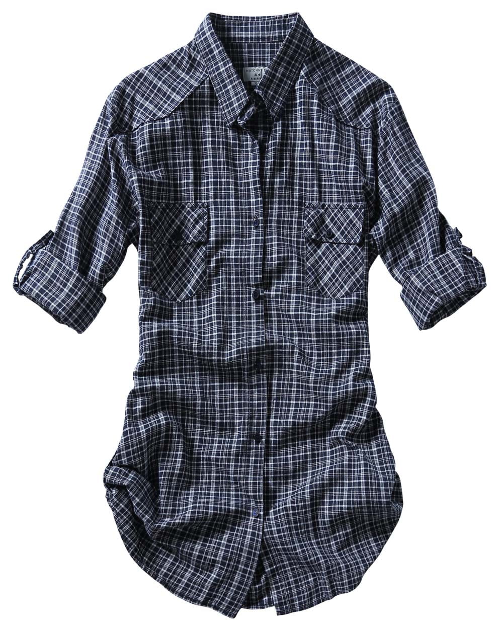 Matchstick Women Long Sleeve Flannel Plaid Checked Shirt (XS-XXL ...