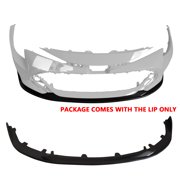 Ikon Motorsports Front Bumper Lip Spoiler Lower Air Dam Chin Splitter Bodykit Replacement Compatible With 2019-2022 Toyota Corolla SE/XSE Hatchback MDA V2 Style PU Polyurethane Unpainted Black