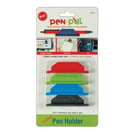 Pen Holders, 4 Pack, Color May Vary (PENPAL-BP4), Flexible design holds a variety of pen sizes By Pen (Best Way To Hold A Pen)