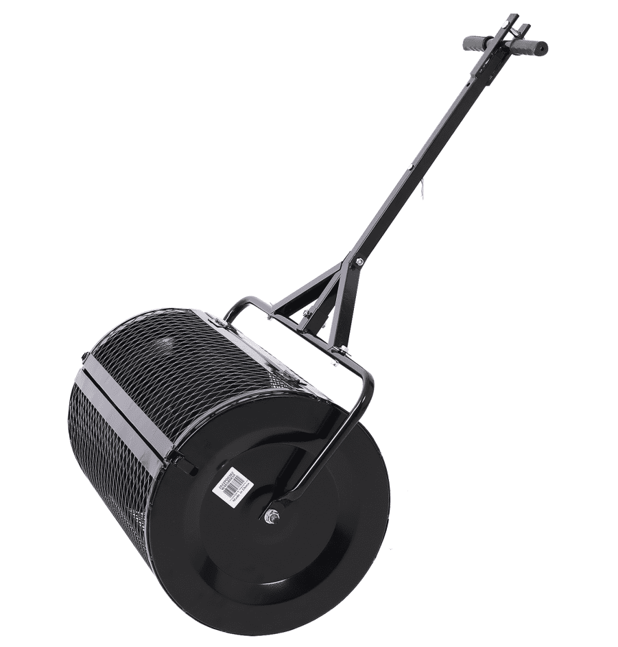 36inch 2-in-1 Peat Moss & Compost Spreader with ATV T-Handle, Metal Mesh