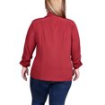 thumbnail image 3 of Plus Size 3/4 Sleeve Knit Ottoman Jacket, 3 of 3
