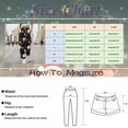 thumbnail image 3 of Women Christmas Outfit Women's Casual Christmas Print Baggy Sweatpants with Pocket Ankle Strap High Waisted Design for Festive Comfort Blue S, 3 of 4