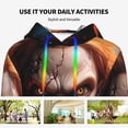 thumbnail image 6 of Saiise Chucky U Women's Hoodies Long Sleeve Sweatshirts Drawstring Pullover Tops with Pocket Casual Loose-, 6 of 6