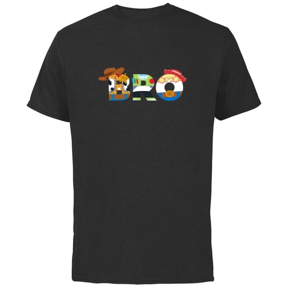 Disney and Pixar’s Toy Story Bro Brother Family Birthday - Short Sleeve Cotton T-Shirt for Adults - Customized-Black