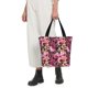 thumbnail image 5 of Fotbe Rose Flowers Bolsa de Playa con Estampado, Bolsa de Hombro, Bolsa de Mano Espaciosa, Bolsa de Viaje Ligera, Bolsa de Compras Versátil, 5 of 6