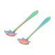 thumbnail image 5 of 2 Cucharaditas de Café Con Flores Chapadas En Oro Sunnimix, 5 of 8