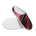 thumbnail image 3 of Yiaed Red Viper Jungle Intensity Print Slippers Fuzzy Warm Cozy Slippers Non Slip House Slippers For Indoor Outdoor Slippers House Slippers-8, 3 of 7