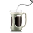 thumbnail image 4 of Bodum Outdoor French Press Gift Set, Green and White, 34oz, Includes Coffee Beans, 4 of 10