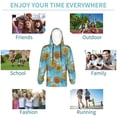 thumbnail image 5 of Lsque Sunflowers Patten Youth Hoodie Sweatshirt Pullover with Kangaroo Pocket Boys and Girls Hoodie Warm Hoodie for Kids-Large, 5 of 6