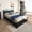 Black, variant on Full Size Bed Frame with 8 Storage Drawers, LED Headboard with Charging Station & RGB Lights, Metal Platform Bed with USB Ports & Outlets, No Box Spring Needed, Noise-Free, Black