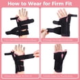 thumbnail image 2 of LEFEKE Thumb & Wrist Brace with Thumb Spica Splint for Carpal Tunnel, Tendonitis, Arthritis Pain Relief and Thumb Stabilization, Right Hand (L), 2 of 8