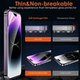 thumbnail image 6 of 3 Sets Hydrogel Film for iPhone 17 Hydrogel Film Screen Protector & Back Film, Soft EPU Screen Protector Full Covered, High Definition, Scratch Self Recovery for iPhone 17, Clear, 6 of 8