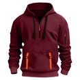 thumbnail image 2 of pstuiky camisetas de manga larga para hombre, Sudadera deportiva informal con capucha y mangas largas para hombre Tops casuales para hombres s, 2 of 6