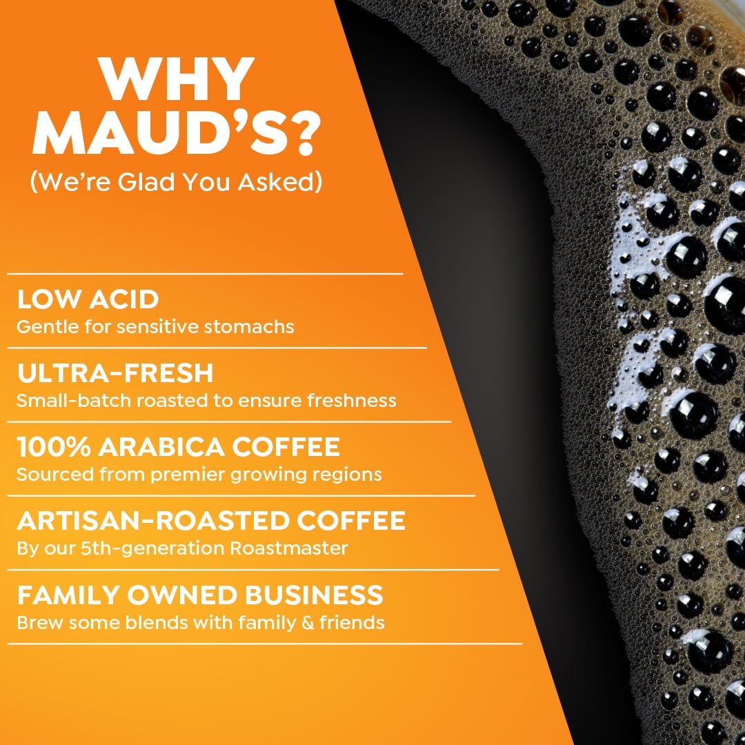 Maud's Banana Flavored Coffee Pods, 50 ct, Medium Roast Flavored Coffee in Single Serve Pods – 100% Arabica Beans, Compatible with Keurig K Cups Maker