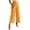 Yellow, variant on Cmfcve Women's Plus Size Elegant Side Tie Waist Work Office Trousers High Waisted Wide Leg Pants Business Casual Straight Leg Pants