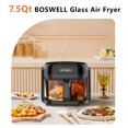 thumbnail image 3 of Freidora de aire BOSWELL de 7.5 qt con recipiente de vidrio y control de temperatura, 3 of 6