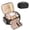 001_Black with multi-pocket, variant on PETGLE Small Marble Makeup Bag, Small Cosmetic Bags for Women,Large Capacity Portable Cosmetic bag Storage Organizer for Purse Everyday Use (Small, Marble)