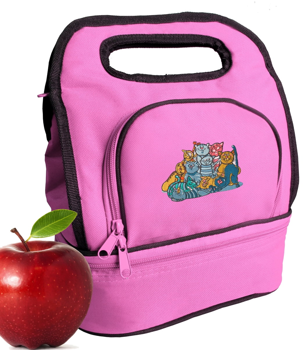 CUTE Cat Lunch Bag Girls or Womens Crazy Cat Lunch Bags - Walmart.com
