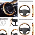 thumbnail image 4 of KUIFORTI Sunflower Car Seat Covers Full Set Cute Hummingbird Steering Wheel Covers, Cup Coaster, Safety Belt Cover Pad, Chapstick Holder, Automotive Vehicle Garbage Cans, 4 of 7