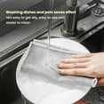 thumbnail image 5 of 16 PCS Silver Wire Mesh Dishcloths Non Scratch  - Double Layer Non-Scratch Reusable Quick-Dry Odor-Free Scrub Cloths for Dishes, Kitchen , Cookware, Sinks, Stove Tops, 5 of 5