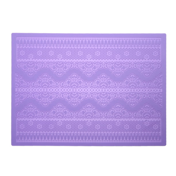 Ounissouiy Molde de pastel de silicona Rectángulo Artesanía de azúcar Fondant Mat Resistente a altas temperaturas Cocina Hornear Cupcake Moldes Herramientas y accesorios para hornear