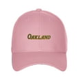 thumbnail image 2 of Daxton USA States Classic Structured Golf Dad Hat Cap, Pink Hat Oakland, 2 of 4