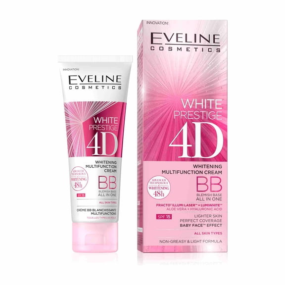 Eveline Cosmetics White Prestige 4D Whitening Multifunction BB Cream Blemish Base