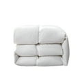 thumbnail image 6 of Serta 100% Cotton Extra-Warmth, Lightweight White Down Fiber Comforter, 500 FP Fluffy Duvet Insert, 300 Thread Count, Corner loops, 68x90 inches Twin Size, 6 of 9