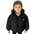 thumbnail image 5 of Bixock Toddler Girls Puffer Jackets Girls Winter Coats Kids Padded Coat Outerwear Long Sleeve Hooded Wind Short Cut Thermal Jacket for Kids 2-11Years, 5 of 7
