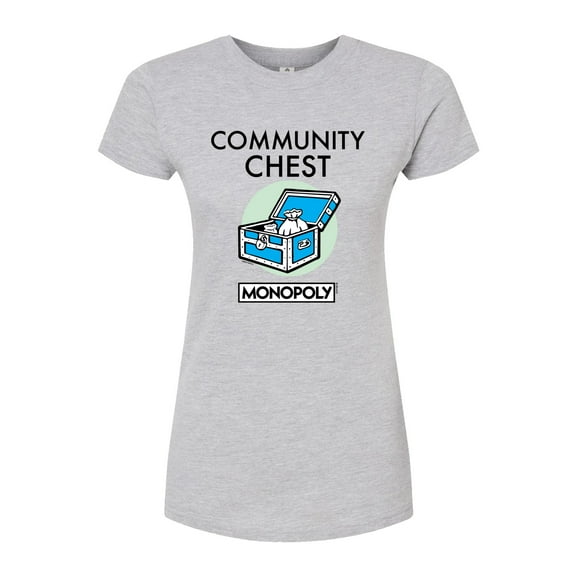 Monopoly - Community Chest - Juniors Fitted Graphic T-Shirt