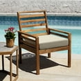 thumbnail image 2 of Sunbrella Linen Antique Beige Premium Dining Seat Cushion (2-Pack), 2 of 8