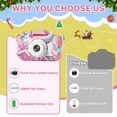 thumbnail image 4 of PayUSD Kids Camera for Girls Boys 1080HD Selfie Digital Cameras 64GB Video Toddler Unicorn Toys Christmas Birthday Gift Age 3-10, Pink, 4 of 10