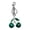 green leaves-verdant, variant on Lightweight Cherries Keyring Fruit Shape Keychain Purse Charm Stylish Backpack Accessory for Trendy Women and Teens