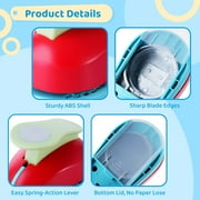 Circle Punch Set, 5Pcs Paper Hole Punches 3/8, 5/8, 1, 1.5, 2, Scrapbooking Spring-Action Lever Paper Punch Shapes for Paper Craft Card Making DIY Arts