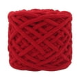 thumbnail image 2 of FURNIX 120G Fluffy Velvet Yarn,Red Chunky Acrylic Bulky Yarn Washable Diy Sweater Yarn,Multi-Use Chunky Chenille Yarn,Soft Velvet Plush Yarn For Knitting Crocheting & Diy Crafts,Chunky Chenille Yarn, 2 of 3