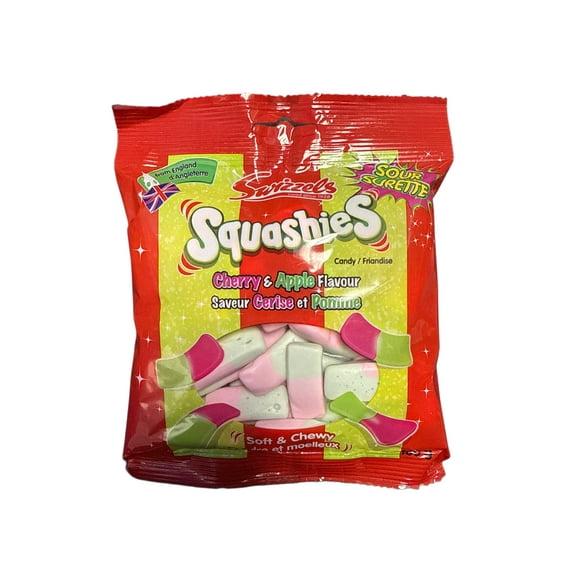 Swizzels Squashies Sour Cherry And Apple Flavour 140G- U.K Edition - Candy - Case Of 10 - BB: 07/26