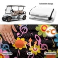 thumbnail image 6 of Uourmeti Golf Cart Seat 4 Pockets with Pockets, Compatible with Club Car Golf Cart Golf Carts Golf Cart Seat Covers(Floral Musical Note Pattern), 6 of 8