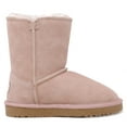 thumbnail image 2 of Dream Pairs New Kids/Girls Classic Mid Snow Boots Winter Flat Shoes Faux Fur Shorty-Pompom Pink Size 11, 2 of 3