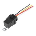 thumbnail image 4 of 5pcs JD2912 4 Pin DC 24V 40A Car Boat Universal Waterproof Relay Switch Power with Harness Black, 4 of 6