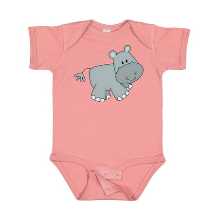 

Inktastic Cute Smiling Baby Hippo Gift Baby Boy or Baby Girl Bodysuit