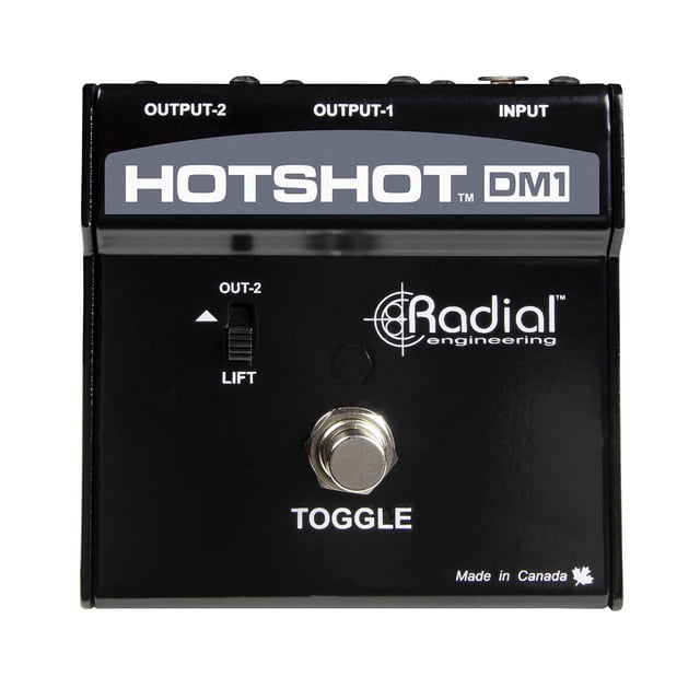 Pedal para silenciar la señal del micrófono Radial HotShot DM1