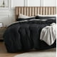 thumbnail image 1 of Funda de edredón Bedsure, algodón, tamaño king, 264 x 229 cm, 3 unidades, color negro, 1 of 9