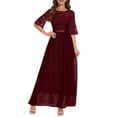 thumbnail image 1 of Vestido largo Wedtrend con estampado floral semiformal para madre novia WT0314, 1 of 6