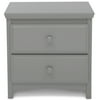 Delta Children Waverly Nightstand, Greenguard Gold Certified, Grey