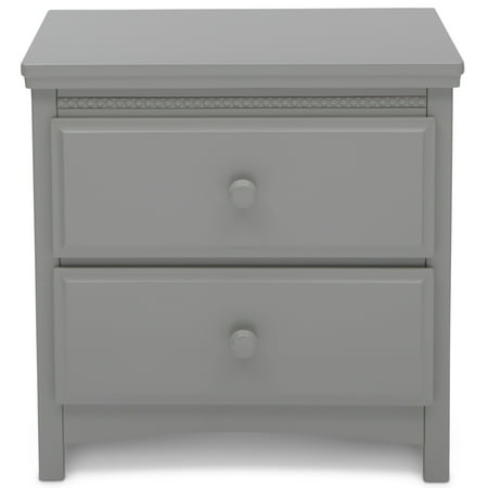 Delta Children Waverly Nightstand, Greenguard Gold Certified, Grey