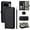Black, variant on TECH CIRCLE Phone Case for Google Pixel 10 / 10 Pro Wallet Cover with Shoulder Strap Lanyard Card Holder & Cash Slot Stand PU Leather Flip Cell Zipper for Women Girls,Pink